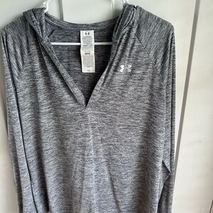 Under Armour Gray Hoodie Sweatshirt